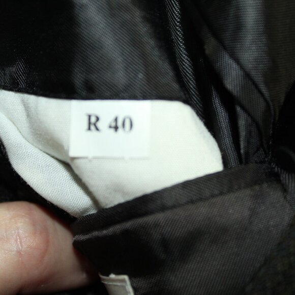 ALBERT NIPON Mens Black Brown Houndstooth WOOL Blazer Sport Coat Jacket SIZE 40R - Picture 6 of 9